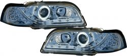 H1/H1 Scheinwerfer Dragon Design klar/chrom passend für Volvo V40/S40