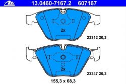 ATE brake pads front fit for BMW 3er 5er 6er 7er E90-E93 E60 61 E63 E64 E65 E66