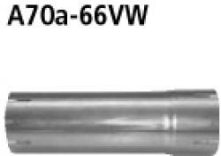 Adapter Komplettanlage auf Kat auf Ø 66.0 mm Golf 4 R32