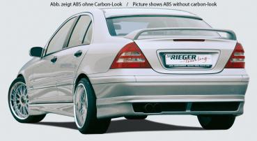 RIEGER Heckscheibenblende CARBONLOOK passend für Mercedes W203 C- Klasse mit Antennenaussparung