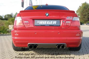 RIEGER Heckansatz CS-Look (Carbon Look) passend für BMW 3er E46 M3