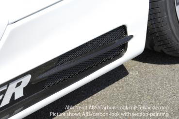 RIEGER Seitenschweller CARBONLOOK mit Schacht und 2 Ausschnitten LINKS passend für BMW 1er E87