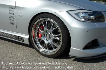 RIEGER Türschweller carbonlook RECHTS BMW 3er E90 Limousine / Touring (mit Schacht und 2 Ausschnitten)