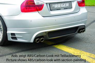 RIEGER Heckschürzeneinsatz carbonlook passend für BMW 3er E90 / E91 Limousine / Touring
