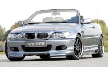 RIEGER Spoilerschwert (Carbon-Look) für Spoilerlippe 50118 passend für BMW 3er E46 Limousine / Touring / Coupé / Cabrio