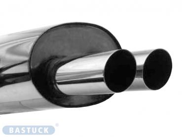 BASTUCK Sportendschalldämpfer 2x76mm passend für BMW 3er E36 316i/318i