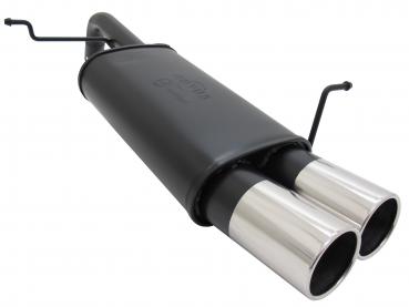 NOVUS SPORT EXHAUST FORD FIESTA MK7 JA8 1.25 / 1.4 / TDCI 2x90mm