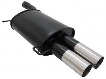 NOVUS Rear silencer with 2 tail pipes 76mm RL-Design fit for BMW 5er E61 Touring