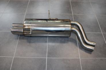 BASTUCK Rear silencer with 2x76mm fit for BMW 3er E46 320i/325i/330i/330d from 06/00