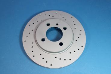 Preview: ZIMMERMANN Brake disc drilled front 2pcs 260x22mm fit for BMW 3er E30 / Z1