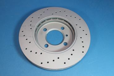 Preview: ZIMMERMANN Brake disc drilled front 2pcs 260x22mm fit for BMW 3er E30 / Z1