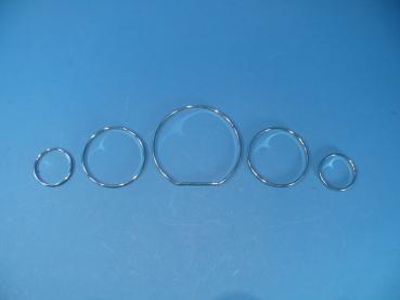 Gauges Chrome Rings (5 pcs) fit for Mercedes W140/R129