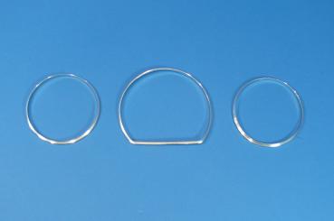 Gauges Chrome Rings (3 pcs) Mercedes W201 all