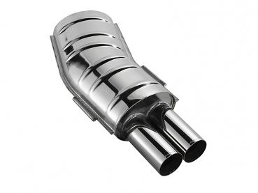 EISENMANN Rear silencer 2x 76mm fit for BMW 3er E36 320i/323i Sedan/Touring/Coupe/Convertible