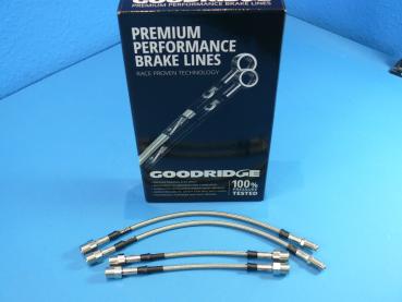 GOODRIDGE Brake hose kit (4 pcs) fit for BMW 8er E31