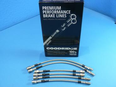 GOODRIDGE Brake hose kit (6 pcs) fit for BMW 7er E38 with ASC
