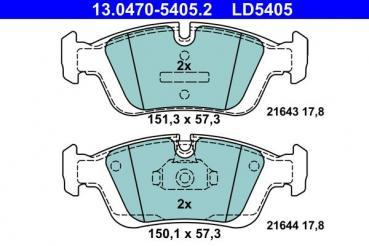 ATE Keramik Bremsbeläge hinten passend für BMW E36 E46 Z4 E85