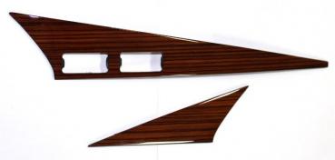 Wood Triangles left side without hole, right side 2 holes zebrano fit for Mercedes W201