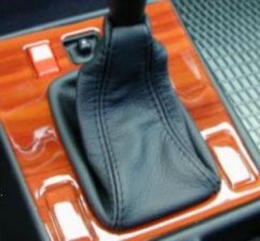 Schaltmanschette Leder schwarz passend für Mercedes W124