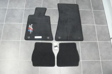 Fussmatten schwarz 4 tlg. Motorsport passend für BMW 3er E30 Cabrio