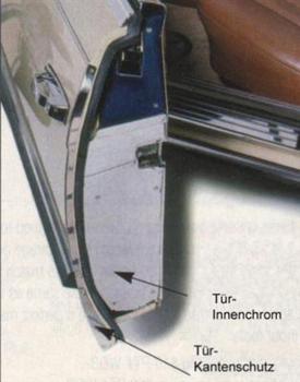Door inside chrome 2pcs. fit for Mercedes W107 SL/SLC 1975 up to 1989