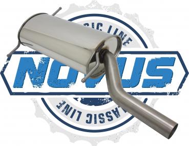 NOVUS Classic Line Stainless steel rear silencer for VW Golf 1 Cabriolet
