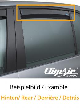 ClimAir Türwindabweiser SCHWARZ hinten passend für Mercedes W124 Limousine/T-Modell