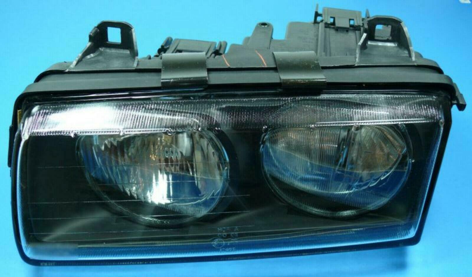 Depo Angel Eyes Scheinwerfer Set Schwarz mit LED Standlichtringen :  : Auto & Motorrad