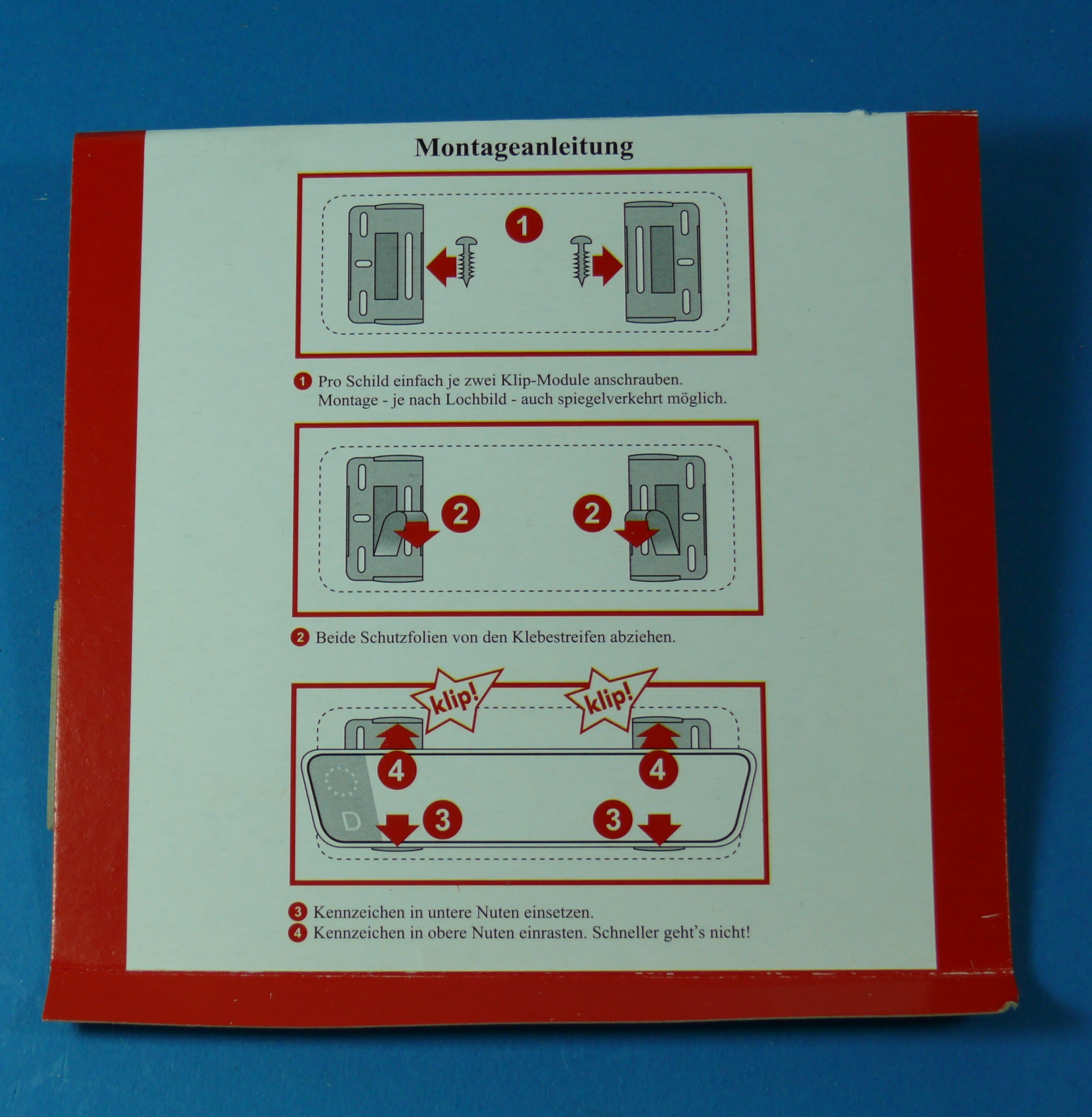 Kennzeichenhalter Rahmenlos Nummernschildhalter Simple Fix