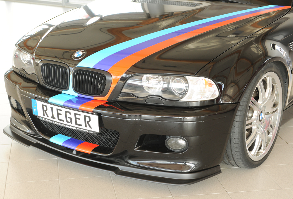 BMW E46 LIMOUSINE - AERODYNAMICS - - BMW E46 PACK M - SPOILER AVANT RIEGER