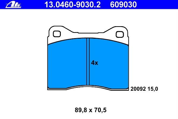 FMW Tuning & Autoteile - ATE Bremsbelag vorne BMW E3, E6, E9, E10