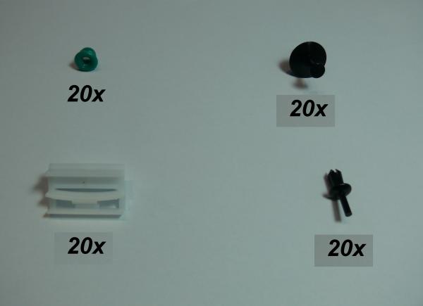 80er Orig. Fastening clips side skirts for BMW 3er E36 E46 E90