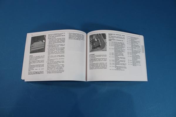 Owner's handbook GERMAN BMW 3er E30 from Sep '89 to Sep '90
