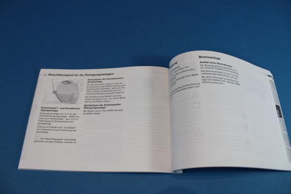 BMW Betriebsanleitung DEUTSCH BMW E36/2/3/4/C (Bj 09/96 — 08/97)