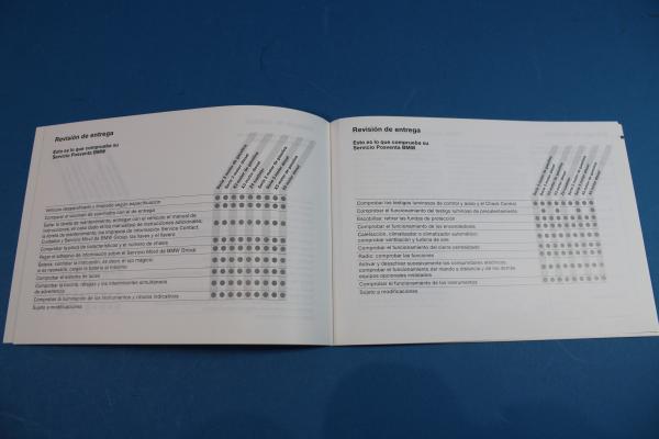 BMW Serviceheft SPANISCH BMW E46 M3, Z4 E85/86 M