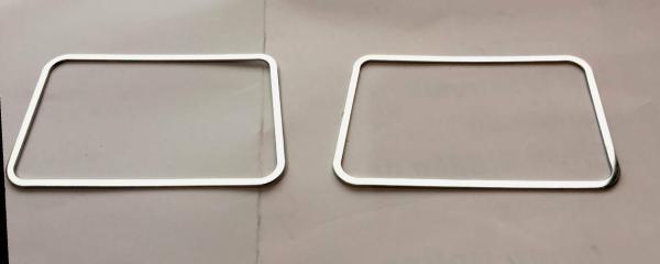 Surrounds speaker rear, stainless steel polished 2pcs fit for BMW 7er E38