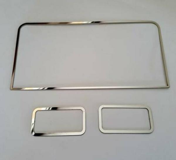 Chrom Rahmen Lüftung Konsole hinten/Sitzheizung 3tlg. passend für BMW 7er E38