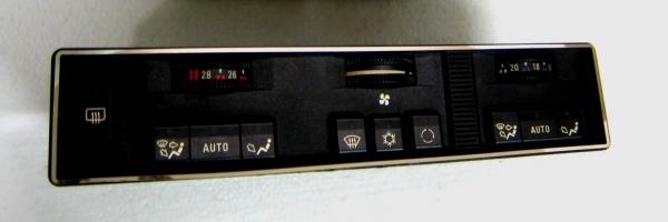 Chrom Rahmen für Klimabedienteil Automatik passend für BMW E34 / E32 (Typ II)
