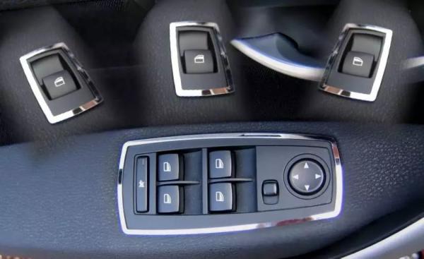 Frame for window switch polished 4pcs. fit for BMW X3