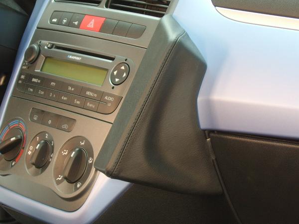 KUDA Telefonkonsole passend für Fiat Grande Punto 10/05 / Linea 08/07 Kunstleder schwarz