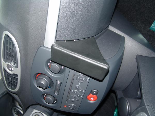 KUDA Phone console fit for Renault Clio III from 10/05 artificial leather black