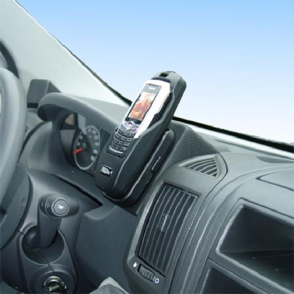 KUDA Telefonkonsole passend für Fiat Ducato / Citroen Jumper / Peugeot Boxer Leder schwarz