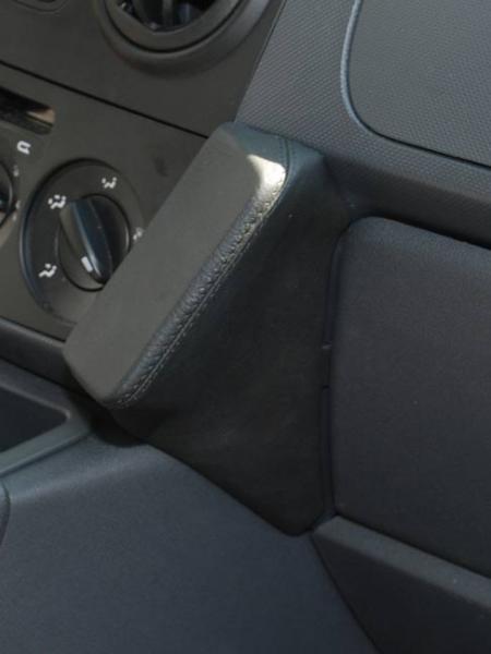 KUDA Telefonkonsole passend für Fiat Fiorino Qub / Citroen Nemo / Peugeot Bipper Leder schwarz