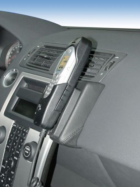 KUDA Handy holder fit for Volvo S40/V50 from 4/04 / C30/C70 from 5/06 artificial leather black