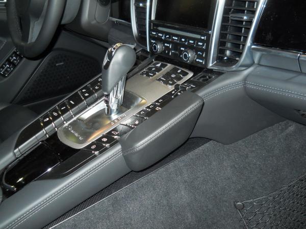 KUDA Telefonkonsole passend für Porsche Panamera ab 2009 Kunstleder schwarz