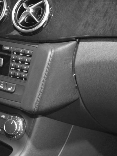 KUDA Telefonkonsole passend für Mercedes W246 B-Klasse ab 11/11 - 12/18 Leder schwarz