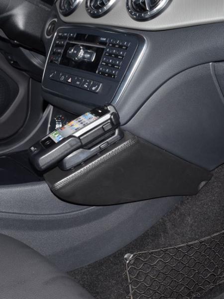 KUDA Telefonkonsole passend für Mercedes A-Klasse ab 09/2012 CLA/GLA ab 2013 Kunstleder schwarz