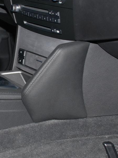 KUDA Telefonkonsole passend für BMW 5er E60/E61 ab 03/2007 - 03/2010 Kunstleder schwarz