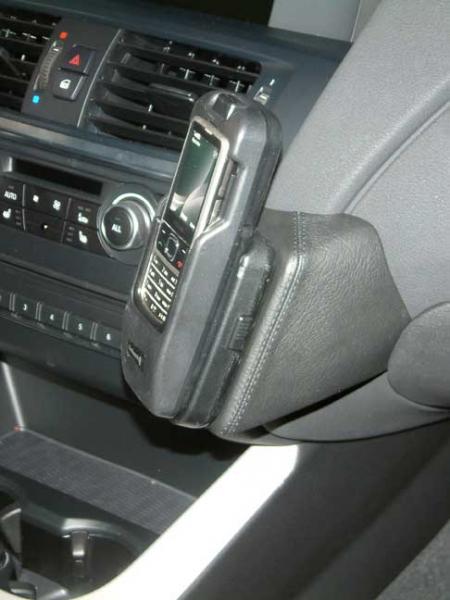 KUDA Telefonkonsole passend für BMW X3 (F25) ab 11/10 - 08/17 / X4 (F26) ab 05/13 - 03/18 Leder schwarz