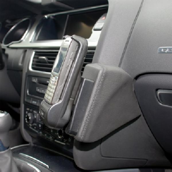 KUDA Telefonkonsole passend für Audi A4 (B8) ab 11/2007 Leder schwarz